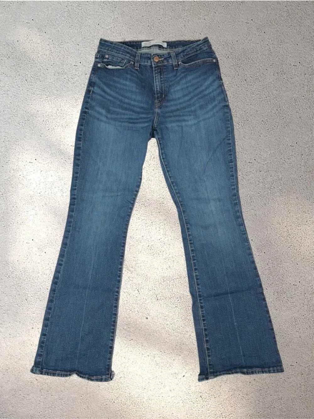 Signature by Levi Strauss High Rise Bootcut Women's 10 (30x29) Blue Stretch Y2K